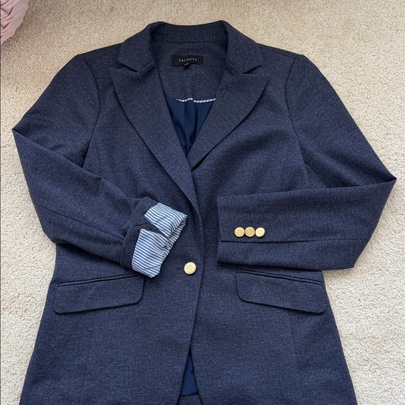 Talbots Jackets & Blazers - Talbots Dark Blue Blazer with Gold Buttons